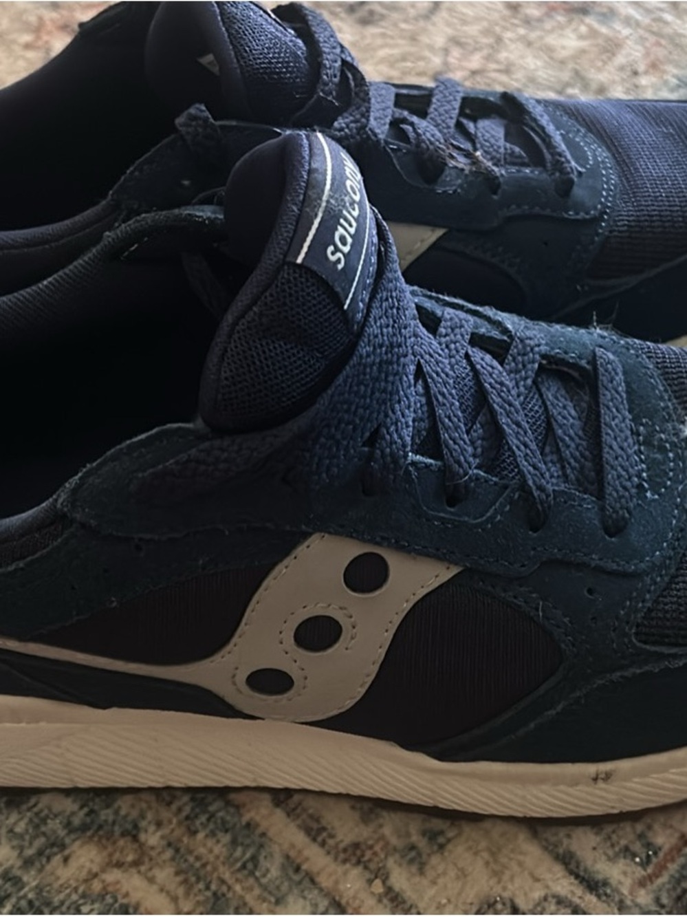 Saucony Kids Navy and White Casual Sneakers